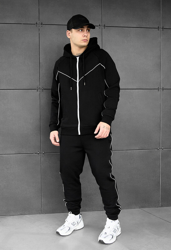 Спортивний костюм для чоловіків Staff ar black