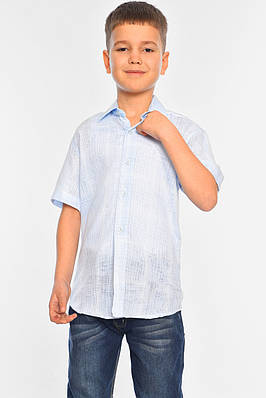Сорочка дитяча хлопчик блакитна 148813T Безкоштовна доставка