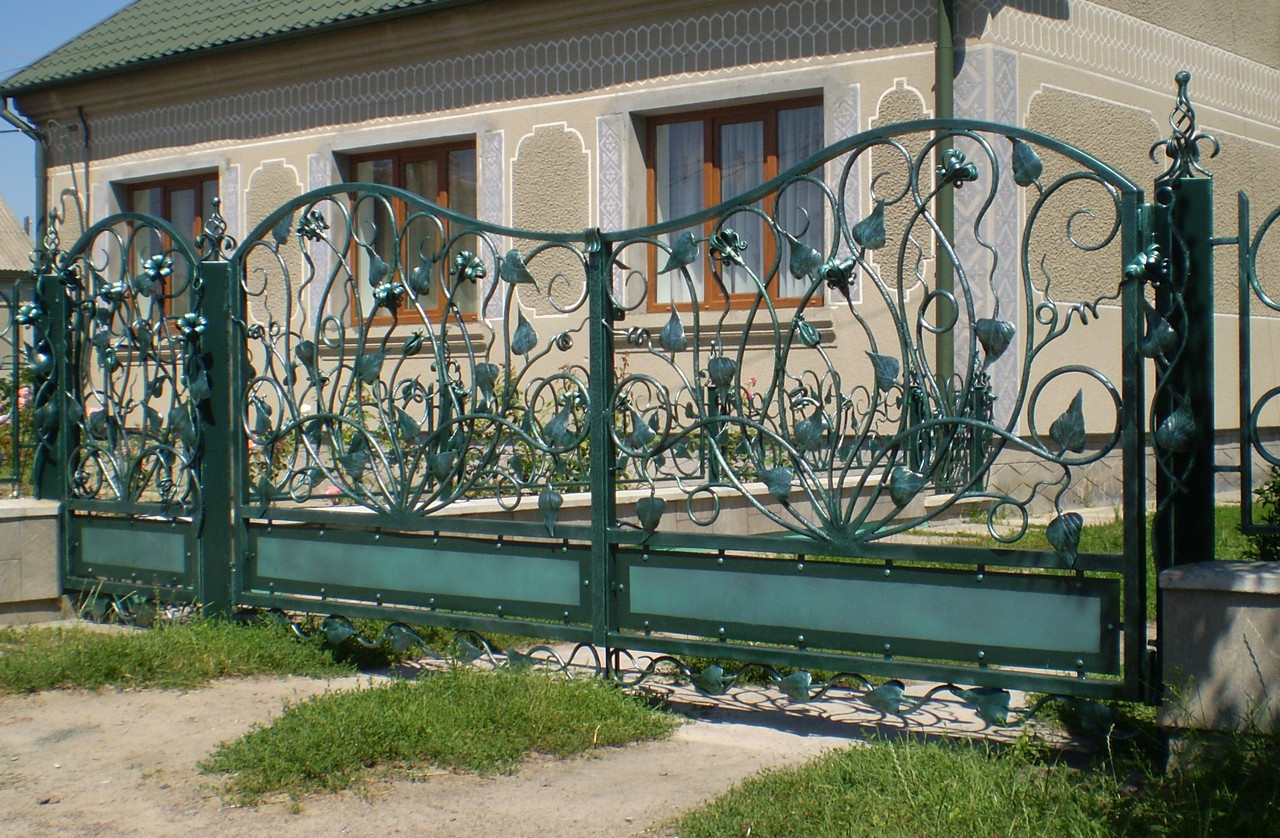 Ворота кованые Елін 