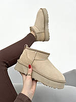 Уггі Ugg Classic Ultra Mini Platform Beige premium 40