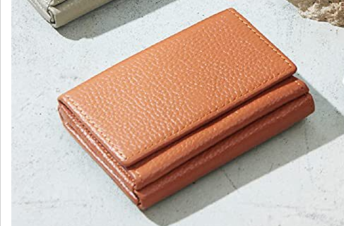 Міні шкіряний гаманець складний КТ-10314 Коричневий, фото 1