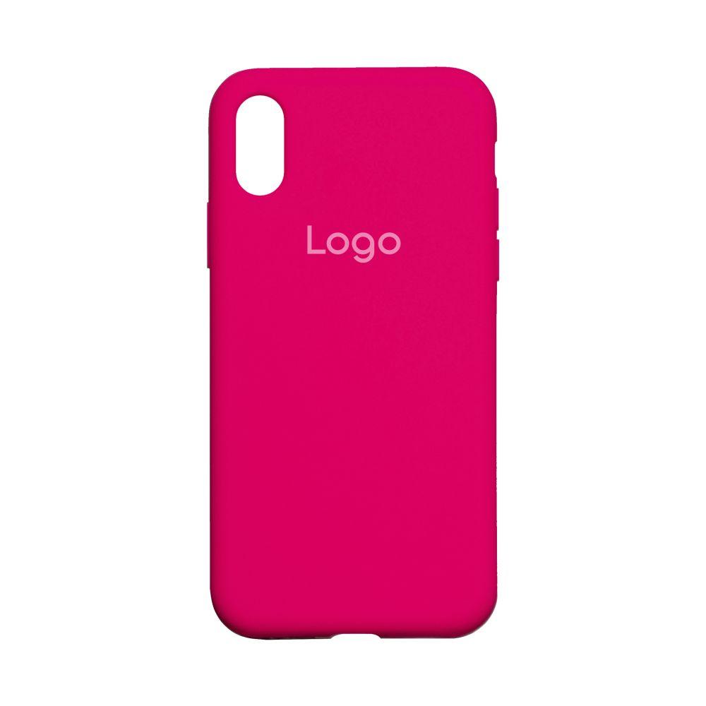 Чохол Silicone Case Full Size (AA) для iPhone X/Xs Колір 38.Shiny Pink