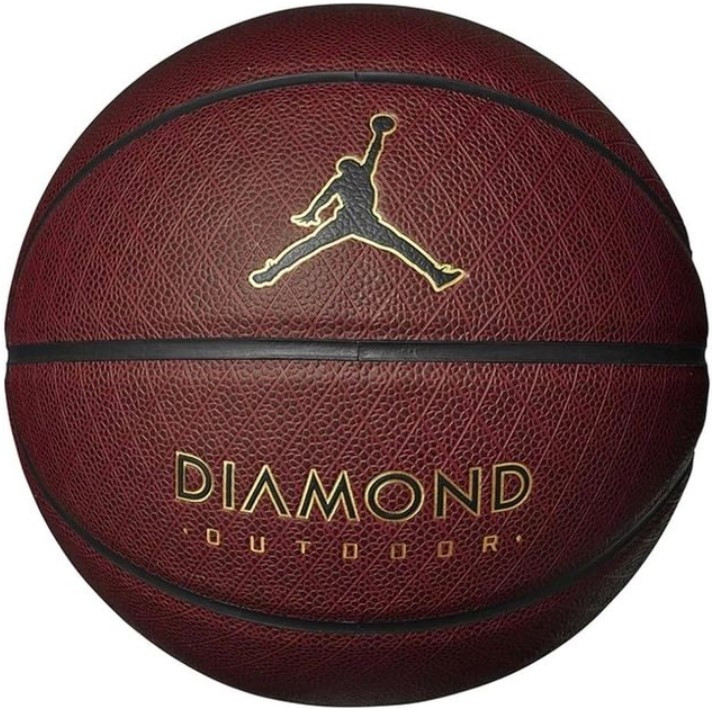 Баскетбольний м'яч Nike JORDAN DIAMOND OUTDOOR 8P DEFLATED AMBER/BLACK/METALLIC GOLD/BLACK (розмір 7)