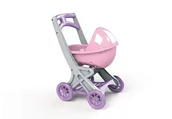 Коляска для ляльки Doloni 0121/04 Gray Pink з люлькою