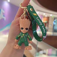 Грут брелок для ключів силіконовий, Прикраси Брелоки Вартові Галактики Marvel, Брелоки фігурні, Брелоки фігурні