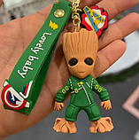 Грут брелок для ключів силіконовий, Прикраси Брелоки Вартові Галактики Marvel, Брелоки фігурні, Брелоки фігурні, фото 2