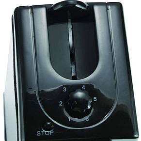 Тостер на 4 скибочки регулювання температури, кнопкою стоп 1300вт TOASTER QLT-168B YU227, фото 4