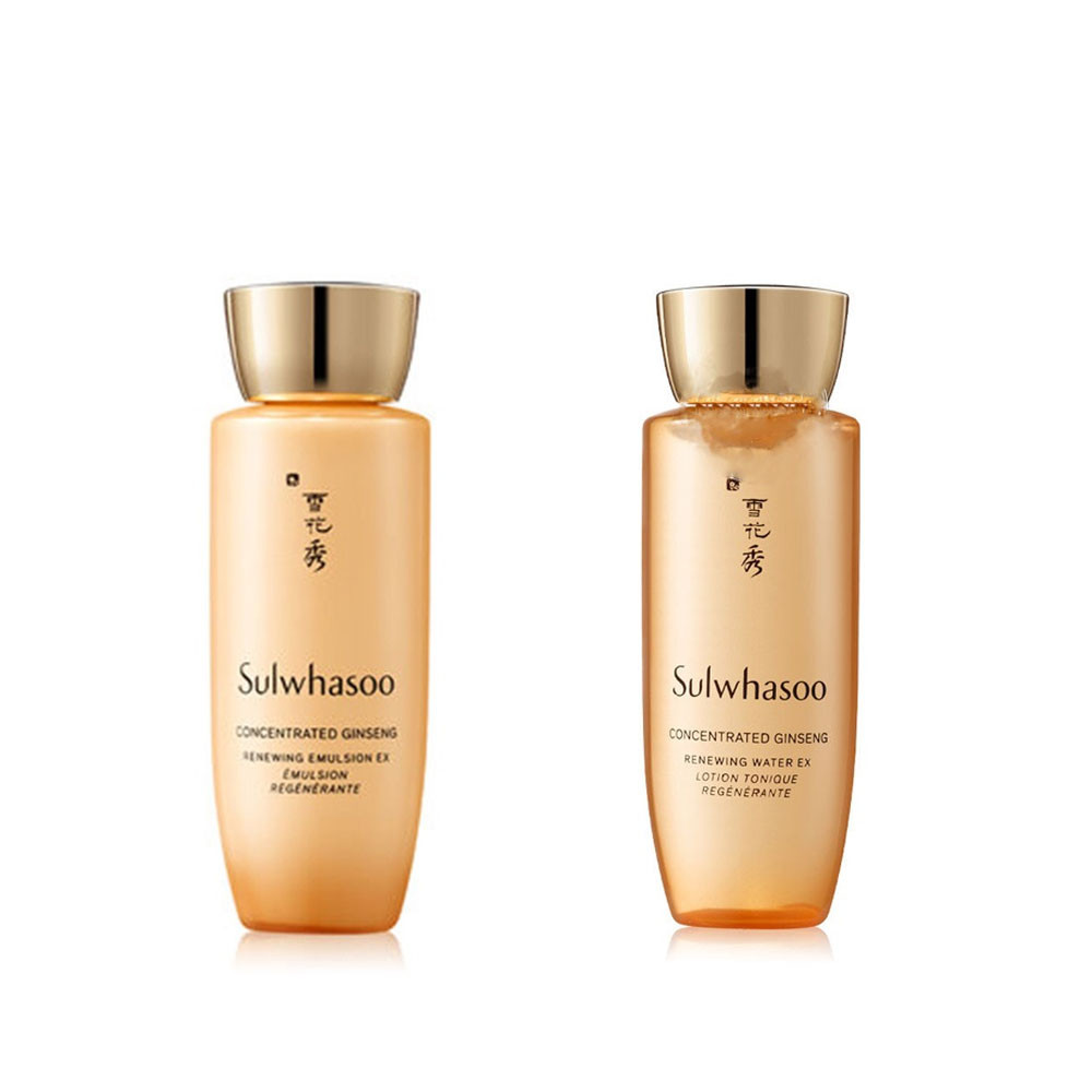Тонер та емульсія із висококонцентрованим женьшенем Sulwhasoo Concentrated Ginseng Renewing EX 25+25 ml