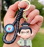 Оригінальний брелок для ключів Шикамару наруто в стилі аніме, Силіконовий брелок на рюкзак., фото 2