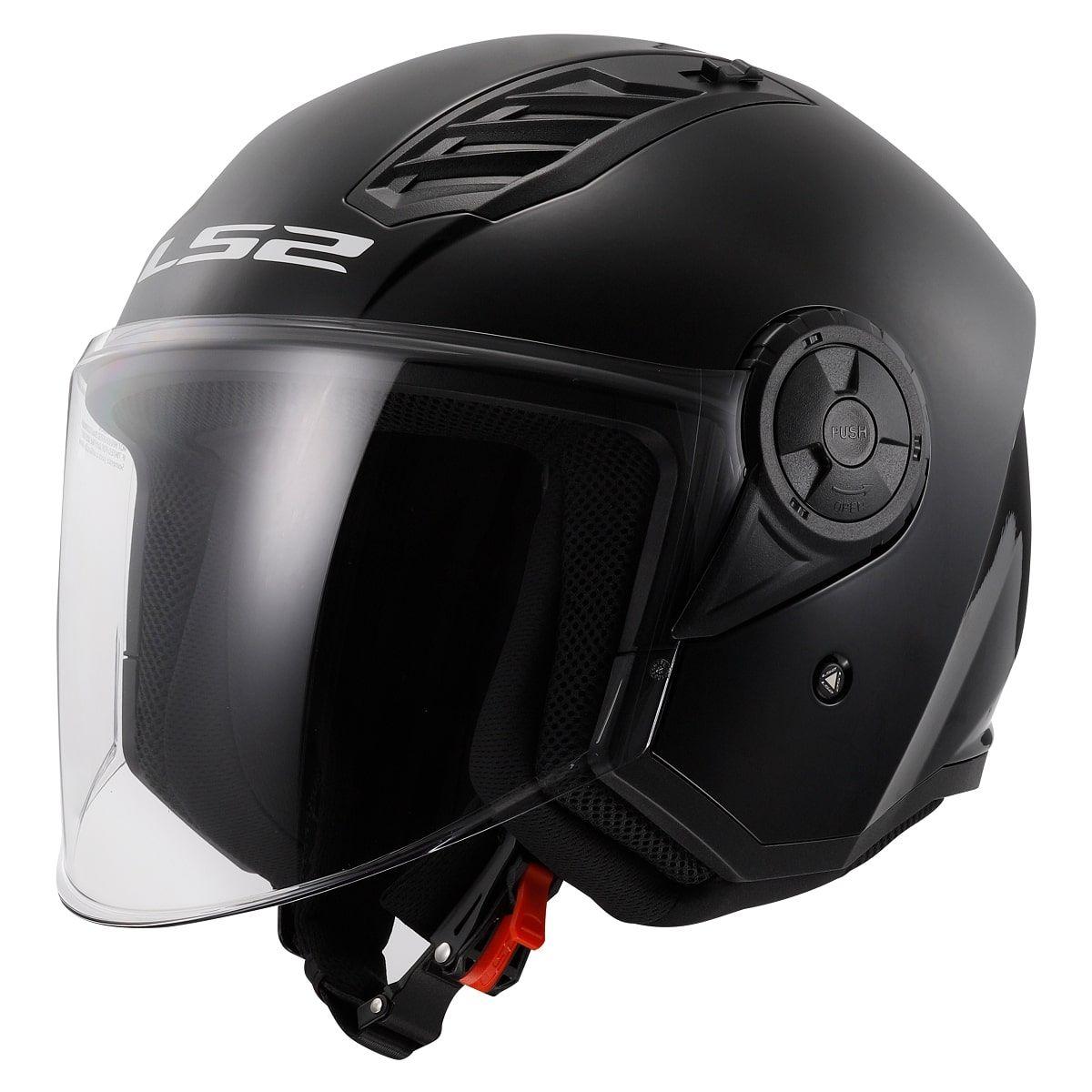Мотошолом LS2 OF616 Airflow 2 Solid Gloss Black L