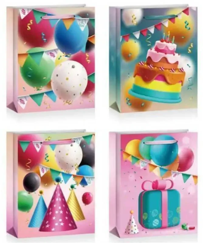 Пакет подарунковий C 69655 (360) 4 види, ВИДАЄТЬСЯ ТІЛЬКИ МІКС ВИДІВ, фото 1