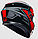 Мотошолом AGV K3 Compound Black Red ECE2206 M, фото 3