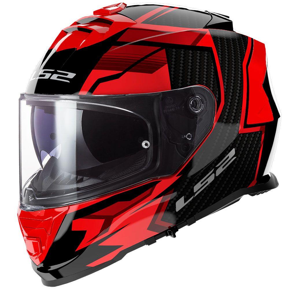 Мотошолом LS2 FF800 Storm 2 Tracker Black Red XXXL