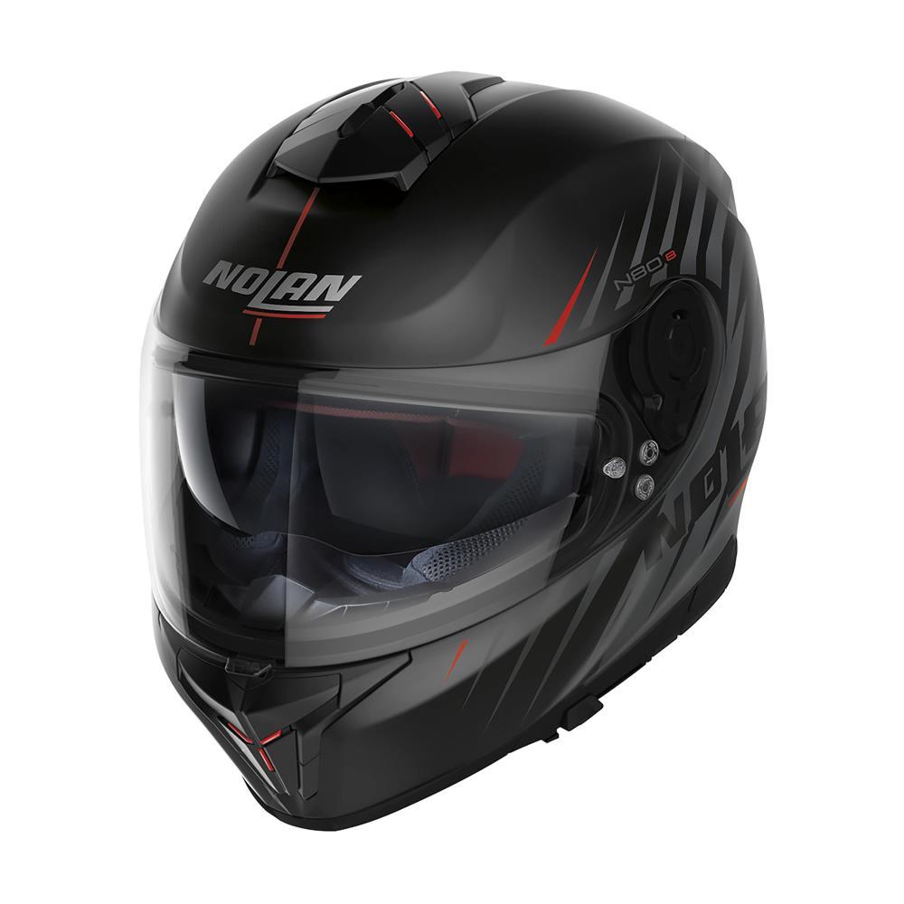 Мотошолом Nolan N80-8 KOSMOS N-COM Black Grey L