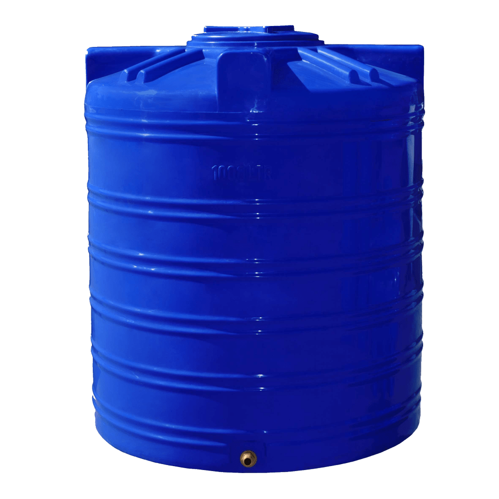 Бочка пластиковая 1000л вертикальная двухслойная пищевая Рото Европласт ...