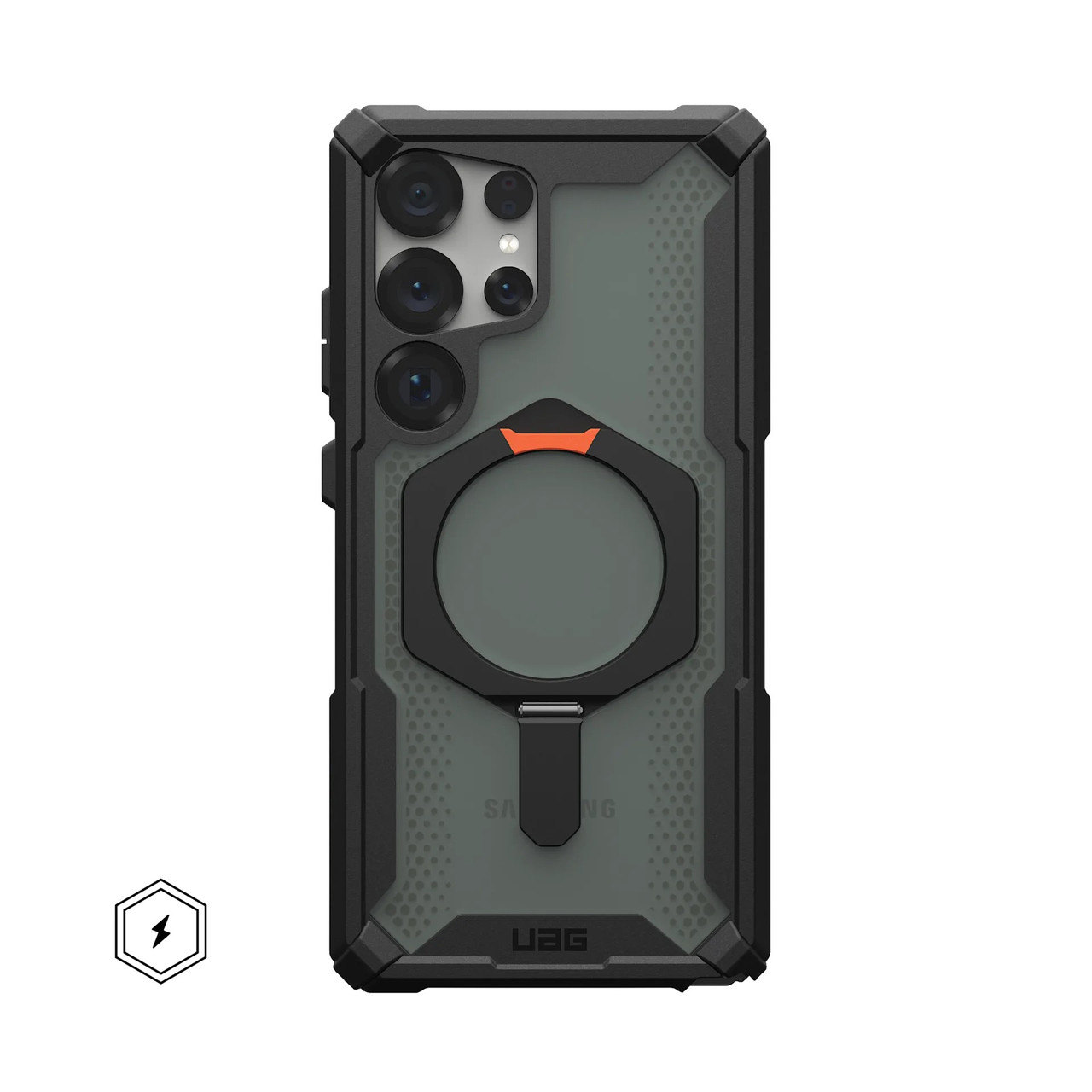 Чохол UAG для Samsung Galaxy S25 Ultra Plasma XTE with Magnet Black/Orange Оригінал!, фото 1