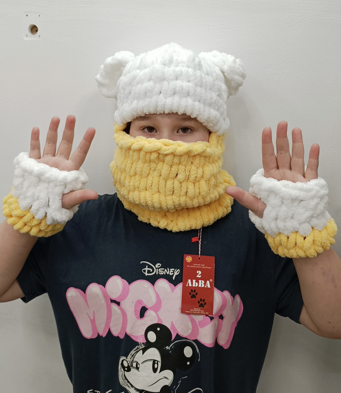 Шапка-балаклава з вушками