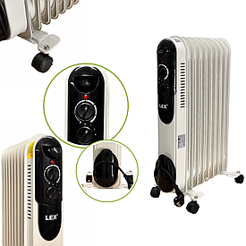 Обігрівач масляний LEX LXHY-20M 800-1200-2000Вт