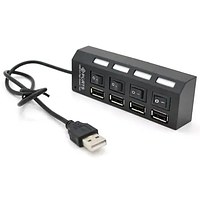 USB 2.0 HUB на 4 порта з перемикачем на кожен порт