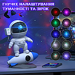 Проектор Зоряного Неба та Галактики Космонавт з LED Підсвічуванням та Bluetooth Лазерний Світлодіодний Нічник 8 Режимів на Пульті, фото 6