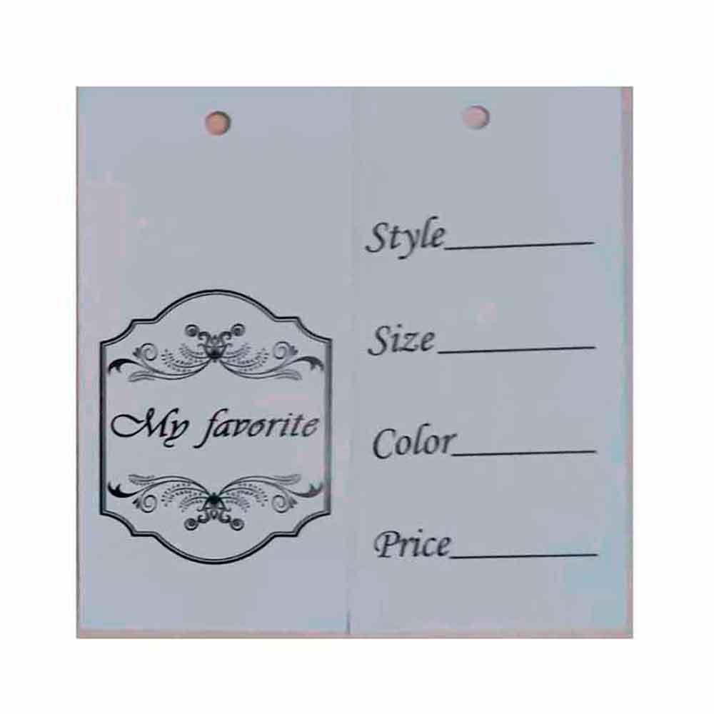 Бірка картонна (бумажна) для одягу Єтикетка Ярлик 1000 шт, фото 1