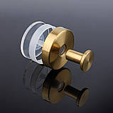 Набір настінних гачків у ванну без свердління Гачки з нержавіючої сталі на вакуумній присосці 2 шт Чорні, фото 4