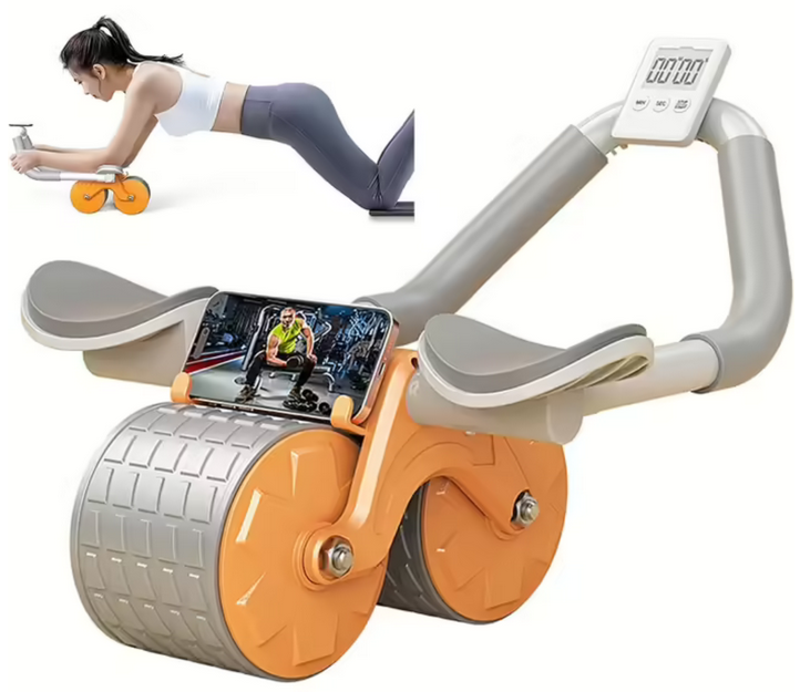 Тренажер-ролик фітнес колесо для черевного преса, фото 1