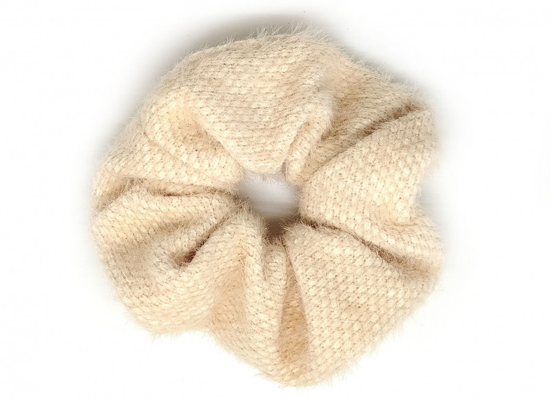 Гумка для волосся ангора бежева, фото 1