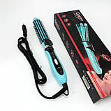 Стайлер для об'єму волосся, Щипці для укладання та завивки Гребінці щипці волосся QA-42, фото 4
