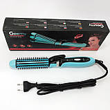 Стайлер для об'єму волосся, Щипці для укладання та завивки Гребінці щипці волосся QA-42, фото 10