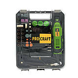 Гравер Procraft PG520, Гравер з гнучким валом та насадками в кейсі, Електричний гравер-бормашина, Гарантія 3 роки, фото 3