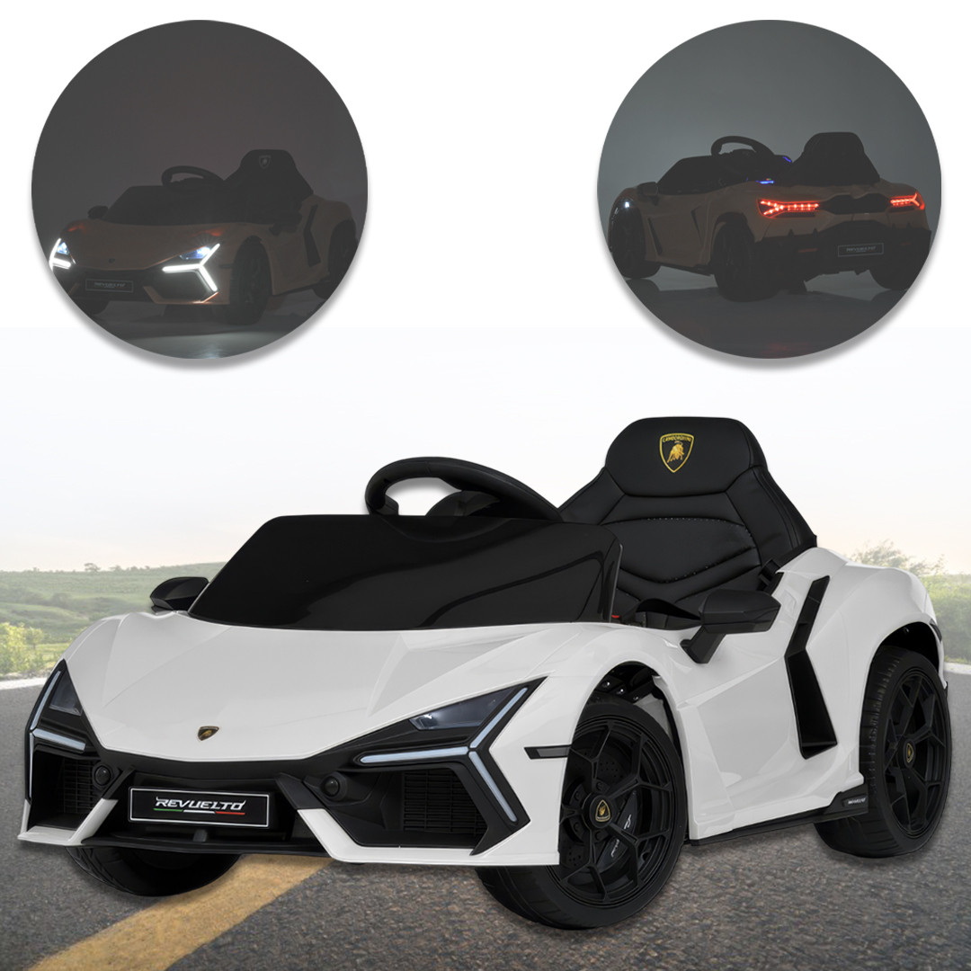 Дитячий електромобіль одномісний Lamborghini з пультом M 6068EBLR-1 Білий