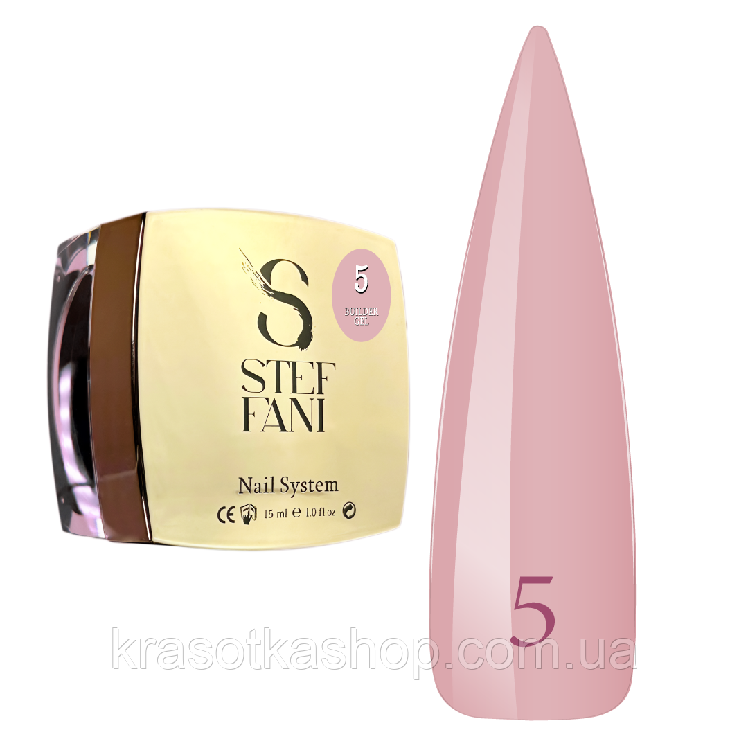 Гель для нігтів Builder Gel Steffani 05 молочно-рожевий, 15 мл, фото 1