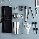 Набір для бару 12 предметів Youchen MC-B9 у чохлі. Великий набір для коктейлів, фото 10