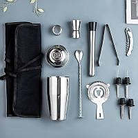 Набір для бару 12 предметів Youchen MC-B9 у чохлі. Великий набір для коктейлів, фото 10