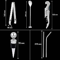 Набір для бару 18 предметів із підставкою Youchen MC-Y18. Великий набір бармена, фото 4