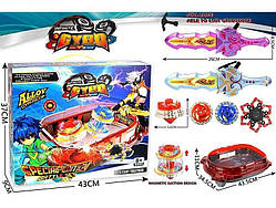 Бейблейд LSD 165 арена, 2 дзиґи, 2 металеві накладки, 2 запускачі, підсвічування, фіджет, в коробці