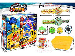 Бейблейд LSD 166 арена, 2 дзиґи, 2 металеві накладки, 2 запускачі, підсвічування, фіджет, в коробці