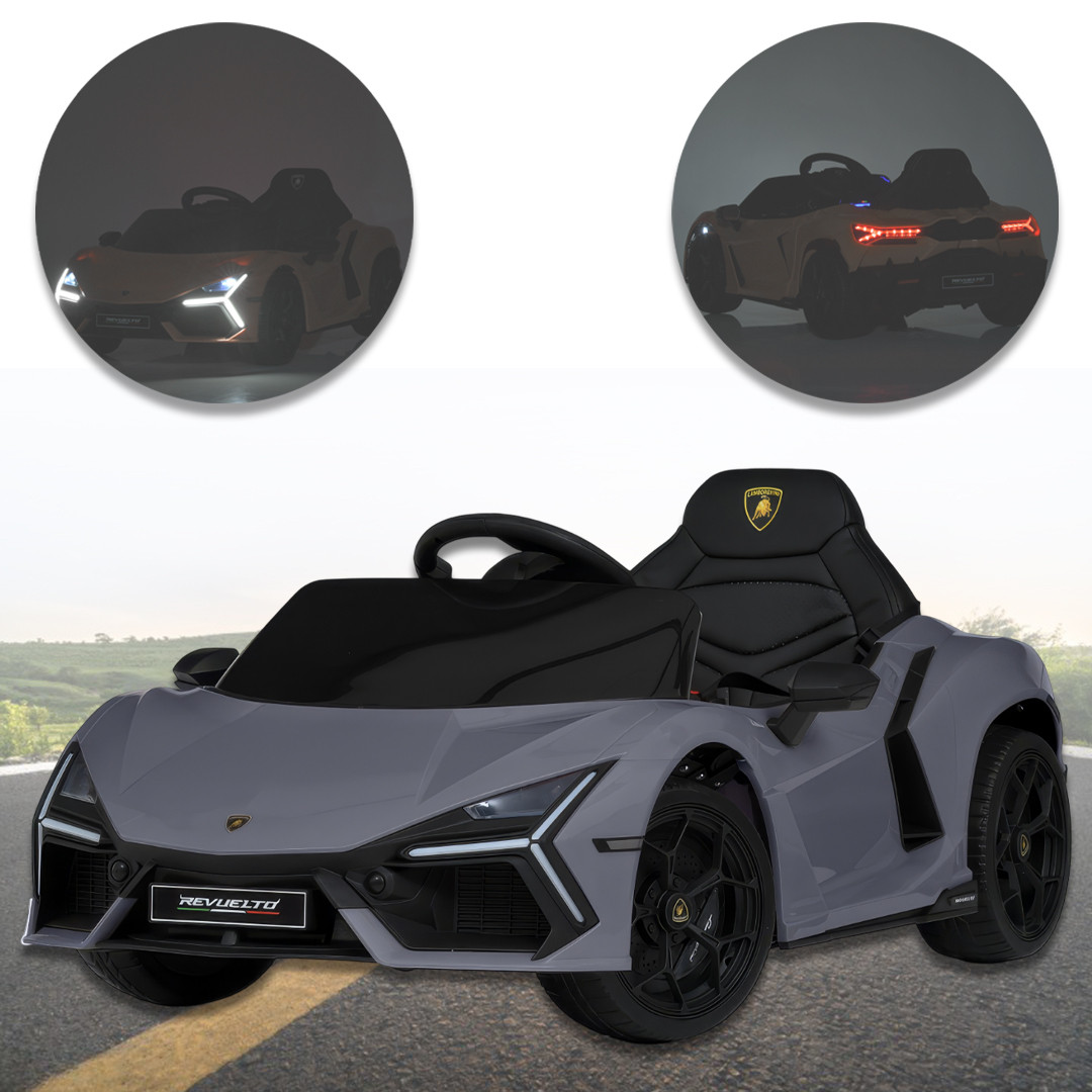 Дитячий одномобільний електромобіль Lamborghini з пультом M 6068EBLR-11 Сірий