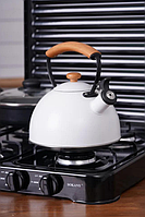 Гарна газова плита на 4 конфорки для балонного газу з кришкою без духовки SK-6004