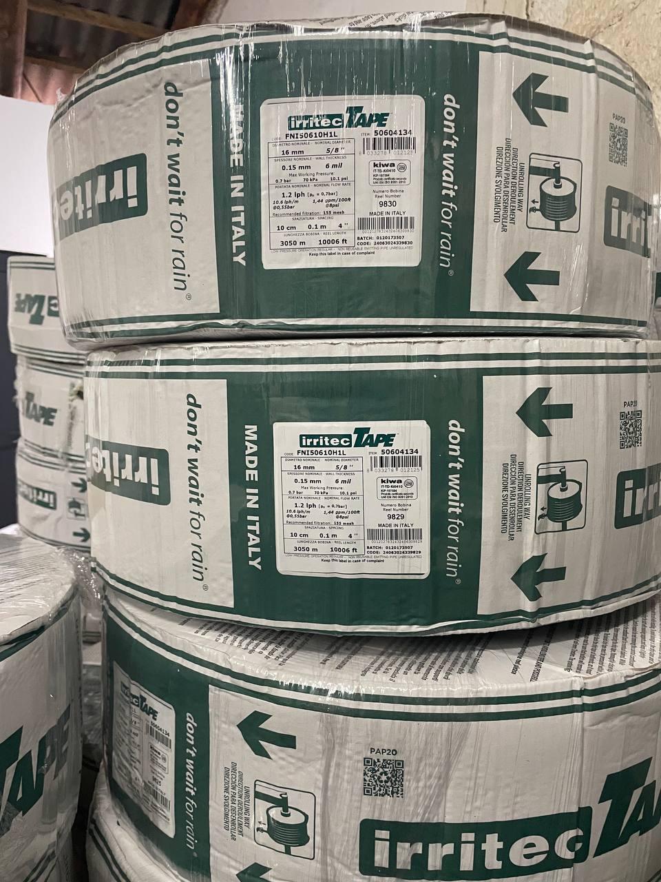 Крапельна стрічка Irritec Tape (Ірітек) 6mm 10 см 3050 м