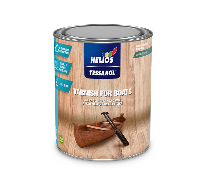 Лак для човнів HELIOS VARNISH FOR BOATS (ХЕЛІОС) 0,2л глянцевий