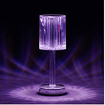 Настільна кришталева лампа із сенсорним керуванням RGB (40), фото 4