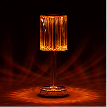 Настільна кришталева лампа із сенсорним керуванням RGB (40), фото 3