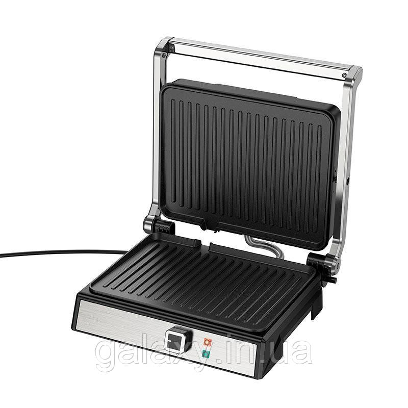 Гриль Hoco знімний піддон 1000Вт 180° Dual heating HE40, фото 1