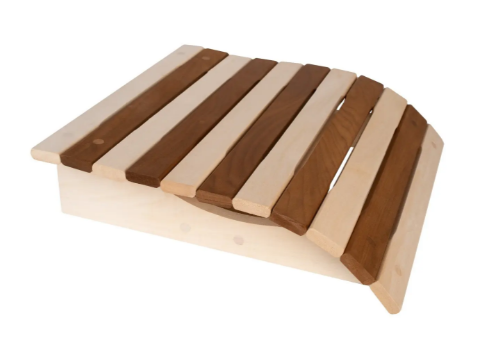 Підголовник Mix 350х370 анатомічний дерев'яний для сауни, лазні, фото 1