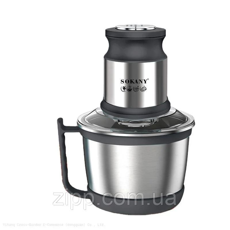 Блендер подрібнювач Sokany SK-7027 3 л, фото 1