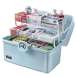 Аптечка-органайзер для ліків з 3 рівнями 29х16х15,7 см розмір М Beauty Gadgets, фото 4