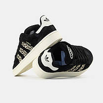 Жіночі кросівки Adidas Campus Black Leo Кеди Адідас Кампус чорні леопард замша текстиль демісезон, фото 4