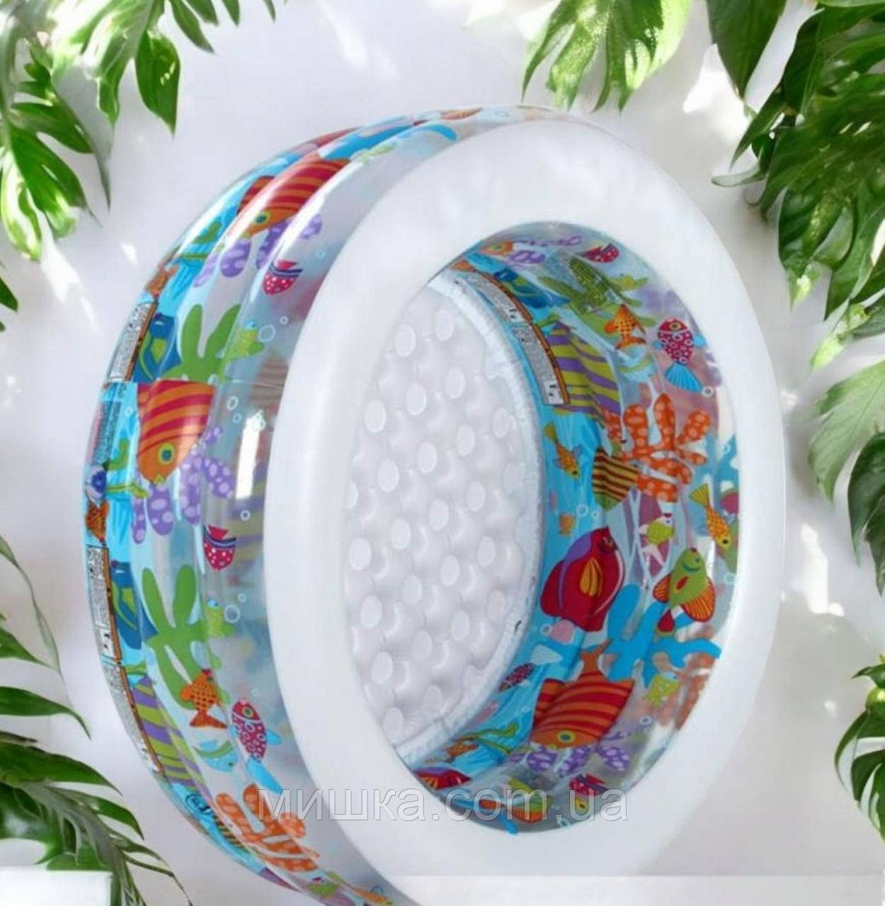 Надувний басейн для дітей Intex 58480 "Акваріум" 152*56 см, 360 л